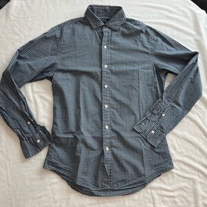 Ralph Lauren Polo Men’s Blue Plaid Button Down Shirt Size Medium‎